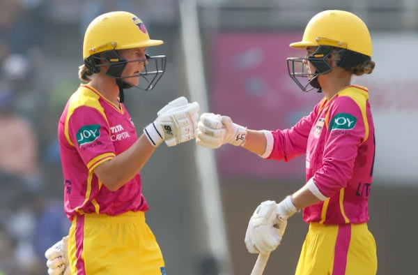 Meg Lanning and Phoebe Litchfield Power UP Warriorz to Thrilling 22-Run Win Against Mumbai Indians