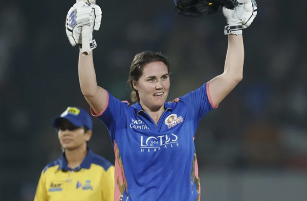 Mumbai Indians' Nat Sciver-Brunt Makes History with First-Ever WPL Century