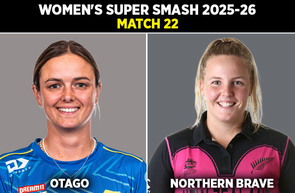 Match 22: Otago Sparks Women vs Northern Brave Women | Squads, Players to Watch, Live Streaming Details