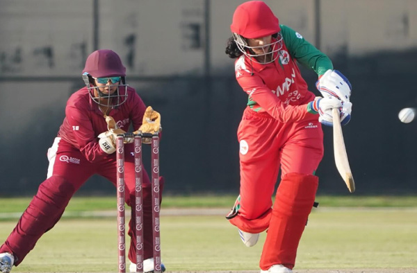 Krisheta Sarvanakumar's all-round effort in vain as Oman seal 3-0 Series Victory against Qatar. PC: Oman Cricket / IG