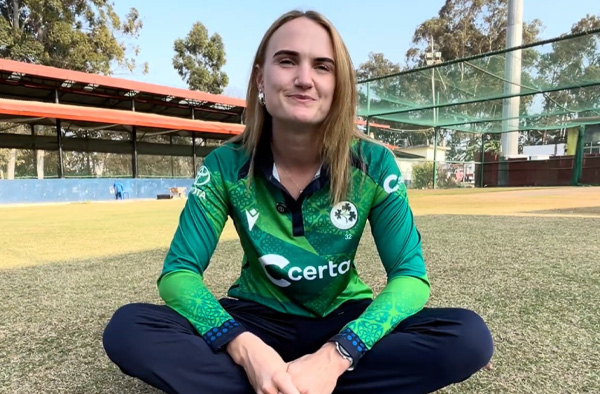 Female Cricket interviews Gaby Lewis. PC: Vishal Yadav