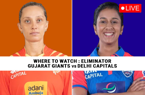 Where to Watch Eliminator of WPL 2026 – Gujarat Giants vs Delhi Capitals? Live Streaming Details