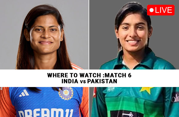 Where to Watch Match 6 – India A Women vs Pakistan A Women? Live Streaming Details