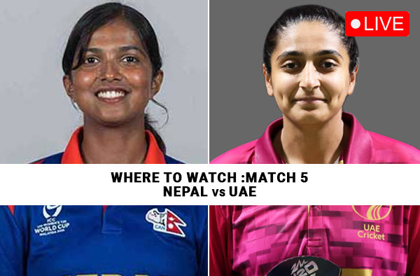 Where to Watch Match 5 – Nepal Women vs United Arab Emirates Women? Live Streaming Details