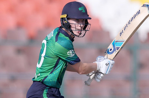 Orla Prendergast of Ireland bats during the ICC Women´s T20 World Cup 2026 Qualifier; PC: Getty