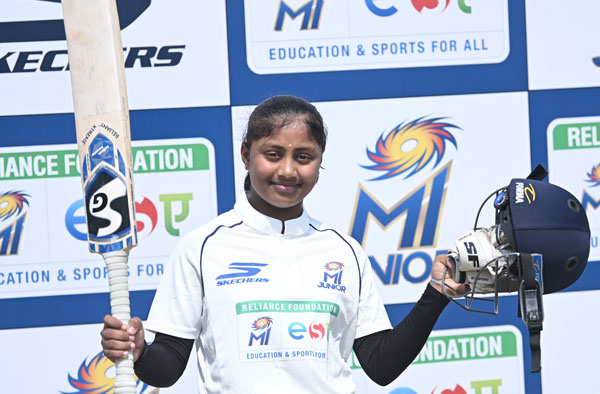 Groundsman's Daughter Gunjan Taywade Stars at MI Junior Rising Stars League 2026. PC: Supplied