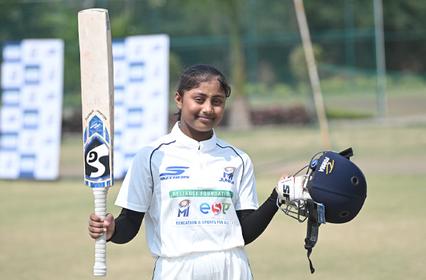 Groundsman's Daughter Gunjan Taywade Stars at MI Junior Rising Stars League 2026. PC: Supplied