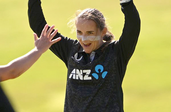 Amelia Kerr vs Zimbabwe, 2026. PC: Getty