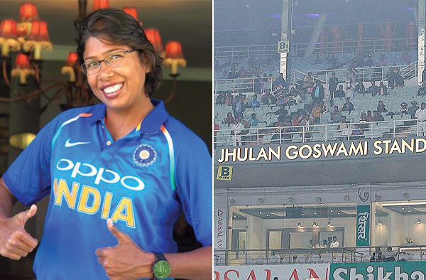 Jhulan Goswami Stand: Eden Gardens, Kolkata