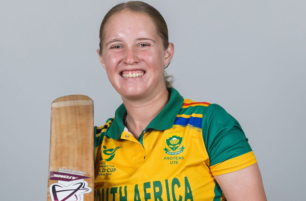 Mieke Van Voorst's 50 and 3-Fer Lead South Africa U19 to 99-Run Win Over Ghana. PC: Getty