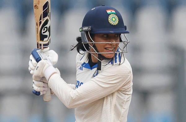 Smriti Mandhana in Test Jersey. PC: Getty