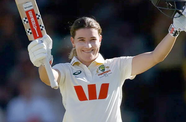 Annabel Sutherland Scores 129 vs India, Sets Record with Third Consecutive Test Ton