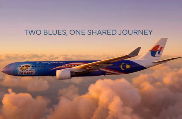 Malaysia Airlines Soars with Spirit of the Mumbai Indians Through Customised A330 Livery