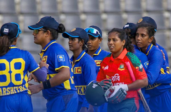  Kavisha Dilhari's 2-15 Seals Sri Lanka's 2-0 T20I Series Win Over Bangladesh. PC: Sri Lanka Cricket