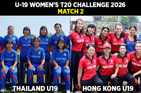 Match 3: Thailand U19 Women vs Hong Kong U19 Women - Squads, Preview and Live Streaming Details