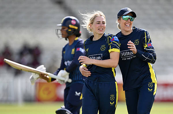 Francesca Sweet, Amanda-Jade Wellington Star in Hampshire Women's 16-Run Win Against Yorkshire
