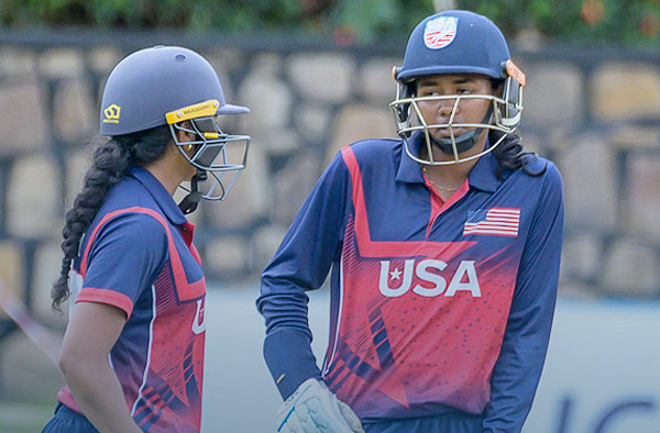 Sainavi Kambalapalli Stars With Bat and Ball as USA Beat Italy by 9 Wickets. PC: Rwanda Cricket Association