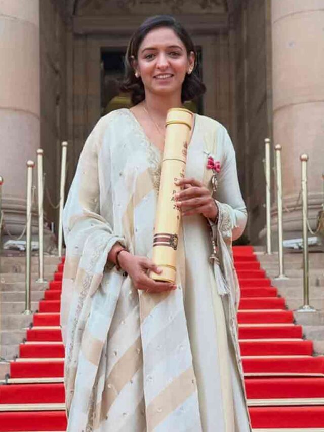 See Pictures: India Captian Harmanpreet Kaur Honoured with Padma Shri