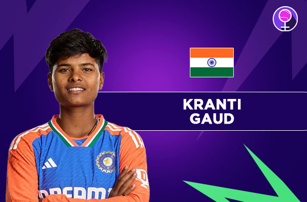 Who Is Kranti Gaud? India Career Stats, Records and Milestones