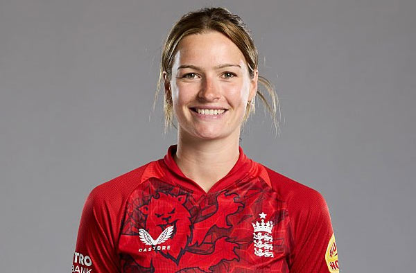 Lauren Bell for England; PC: Getty