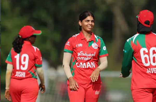 Amanda Dcosta's 4-Fer and Fiza Javed's 43 Fire Oman Women Past Philippines