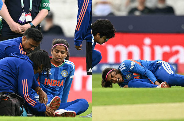 India's Shreyanka Patil Suffers Ankle Injury During Women's T20 World Cup Match vs Netherlands