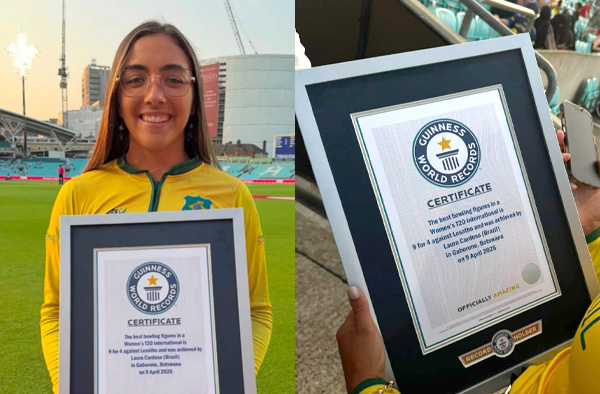 Laura Cardoso - The Brazilian Female Cricketer With a Guinness World Record. PC: IG