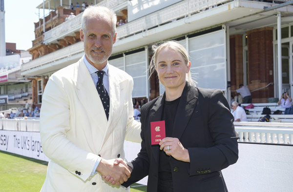 Alyssa Healy Awarded MCC Honorary Life Membership at Historic Lord's Women's Test