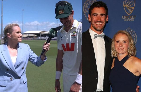 "You're Paid the Bigger Bucks": Alyssa Healy and Mitchell Starc's Funny Exchange. PC: JioStar / IG