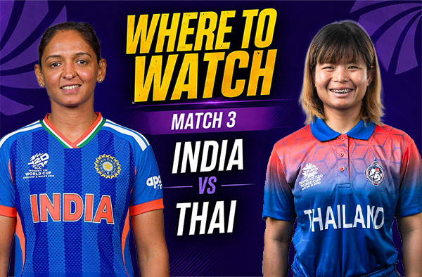 Where to Watch Match 3 – India Women vs Thailand Women? Live Streaming Details