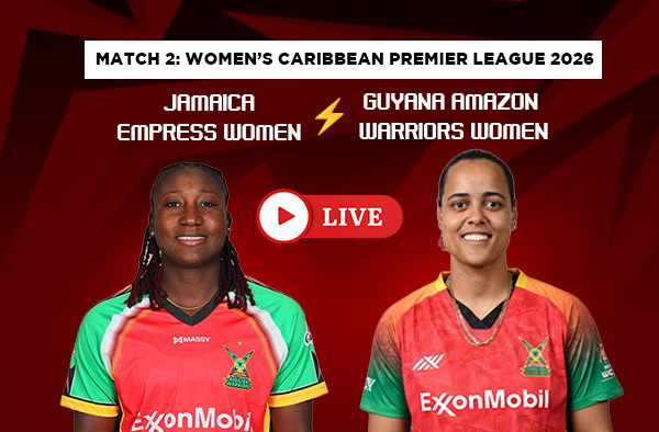 Where to Watch Match 2 – Jamaica Empress Women vs Guyana Amazon Warriors Women? Live Streaming Details