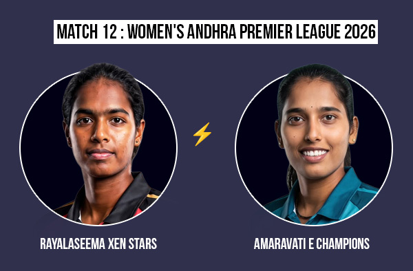 Match 12: Rayalaseema Xen Stars Women vs Amaravati E Champions Women – Squads, Players to Watch, Live Streaming, Pitch Report
