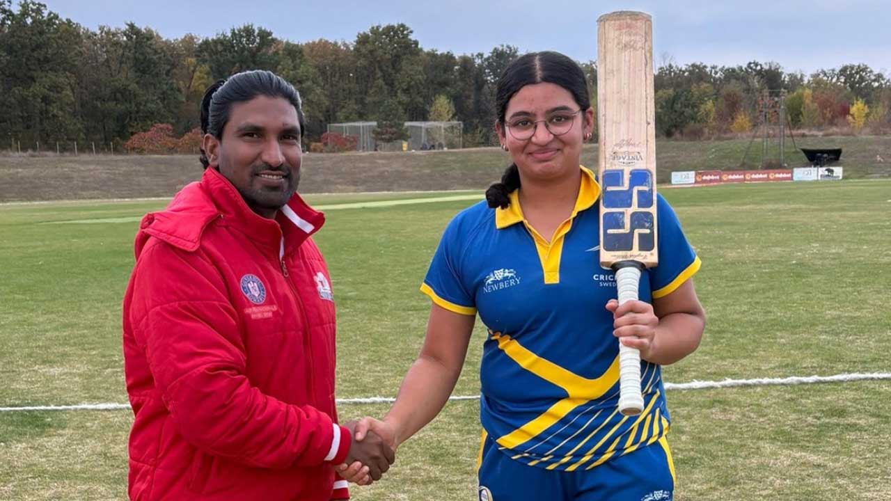 Sweden's Anya Vaidya Makes History With Second-Fastest Fifty in Women’s T20Is