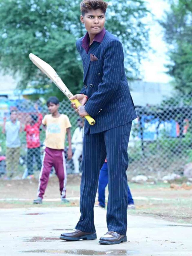 See Pictures: Kranti Gaud Enjoys a Special Cricket Session with Young Fans in Her Village