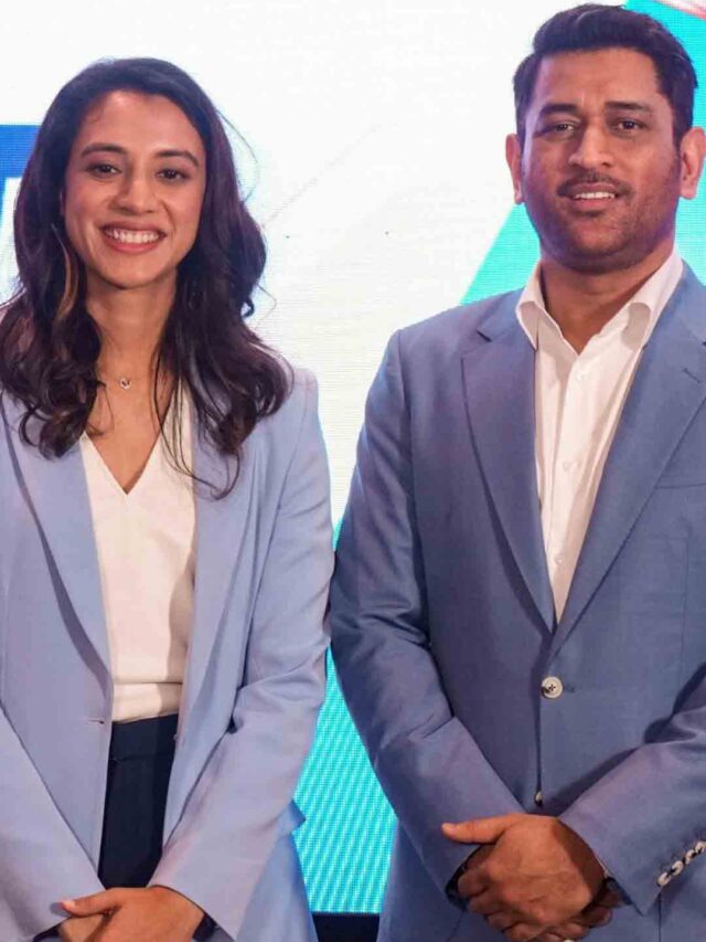 See Pictures: Smriti Mandhana and MS Dhoni Come Together at Gulf Oil India Event