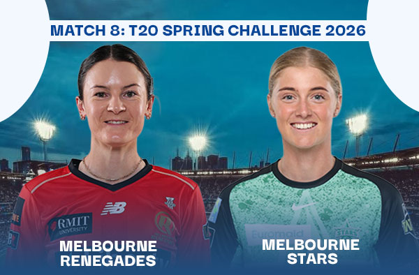 Match 8: Melbourne Renegades Women vs Melbourne Stars Women – Squads, Players to Watch, Live Streaming, Pitch Report