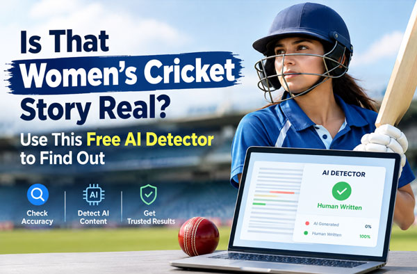 Is That Women's Cricket Story Real? Use This Free AI Detector to Find Out
